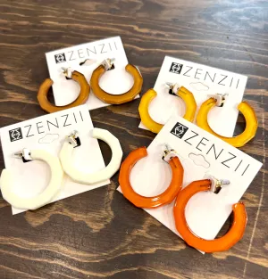 Zenzii- Small Textured Hoop