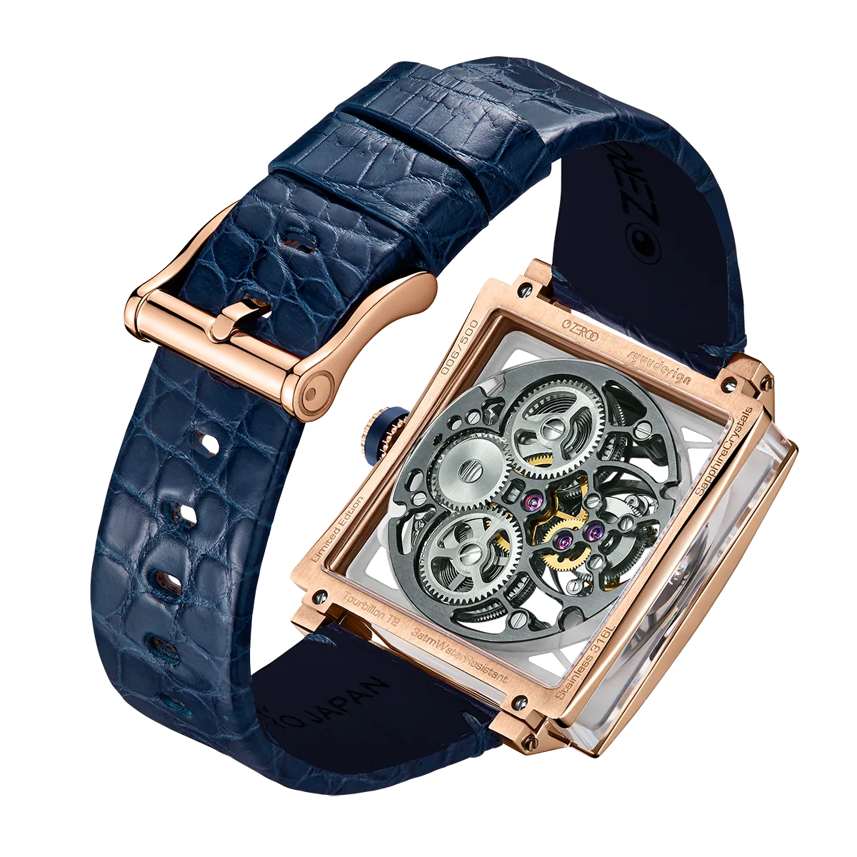 ZEROO T1 THE ARCHER FULL SKELETON TOURBILLONMANUAL TOURBILLON WATCH FOR GENTS - ZT002RBL