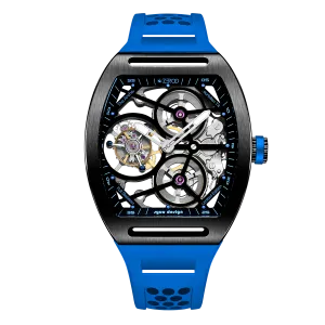 ZEROO T4 THE ARCHER FULL SKELETON TOURBILLONMANUAL TOURBILLON WATCH FOR GENTS - ZT004BLB