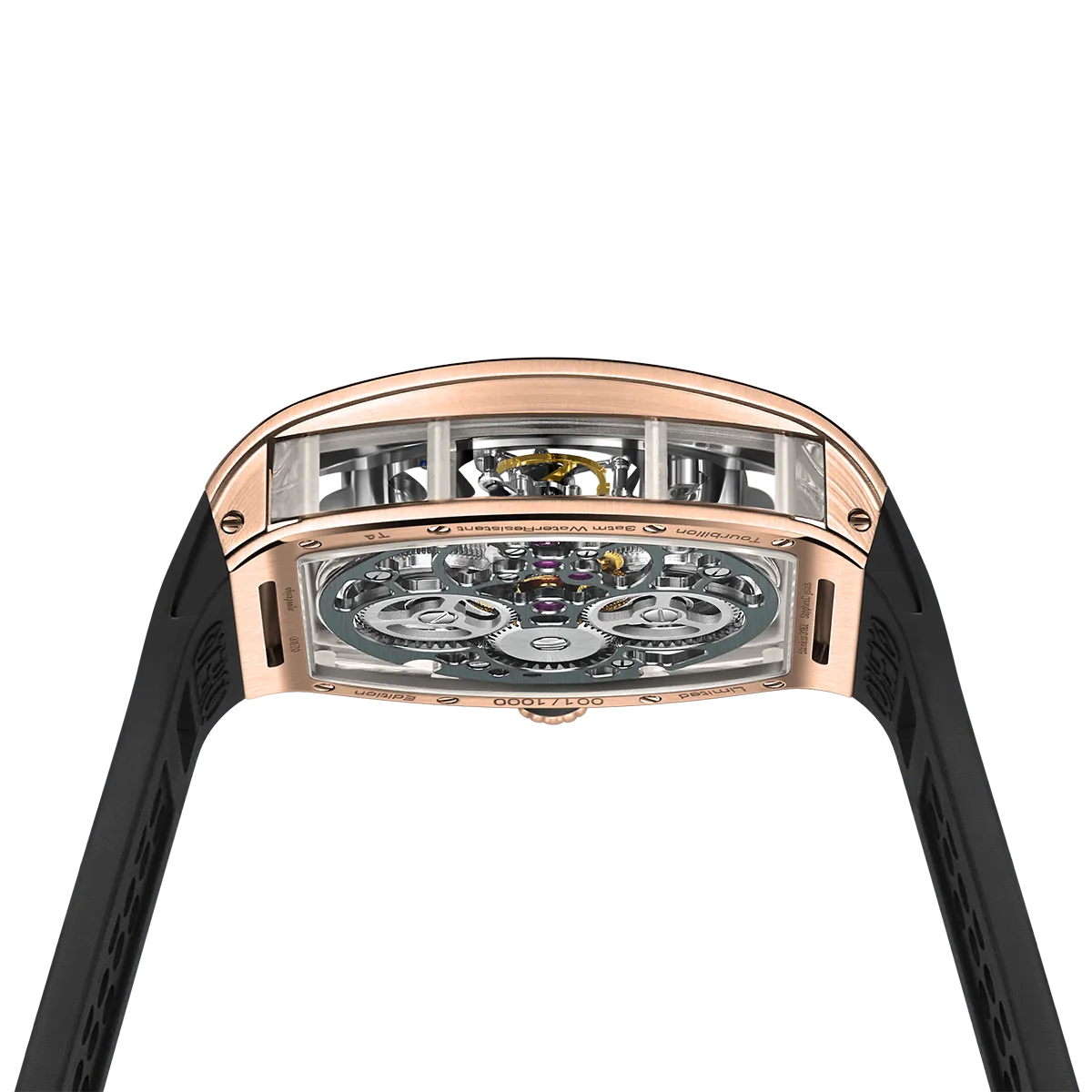 ZEROO T4 THE ARCHER FULL SKELETON TOURBILLONMANUAL TOURBILLON WATCH FOR GENTS - ZT004RBK