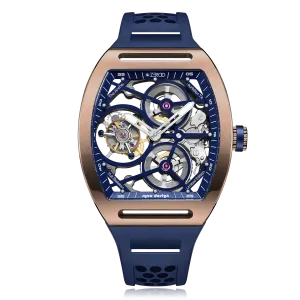 ZEROO T4 THE ARCHER FULL SKELETON TOURBILLONMANUAL TOURBILLON WATCH FOR GENTS - ZT004RBL