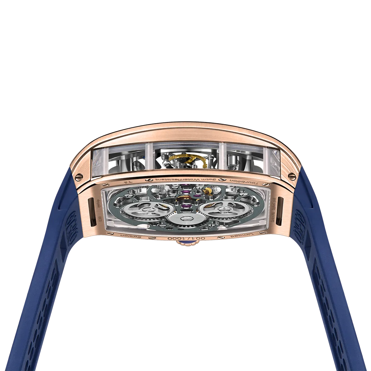 ZEROO T4 THE ARCHER FULL SKELETON TOURBILLONMANUAL TOURBILLON WATCH FOR GENTS - ZT004RBL