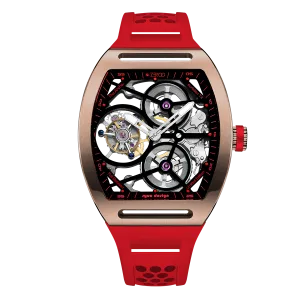 ZEROO T4 THE ARCHER FULL SKELETON TOURBILLONMANUAL TOURBILLON WATCH FOR GENTS - ZT004RRD