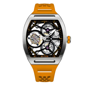 ZEROO T4 THE ARCHER FULL SKELETON TOURBILLONMANUAL TOURBILLON WATCH FOR GENTS - ZT004SOR