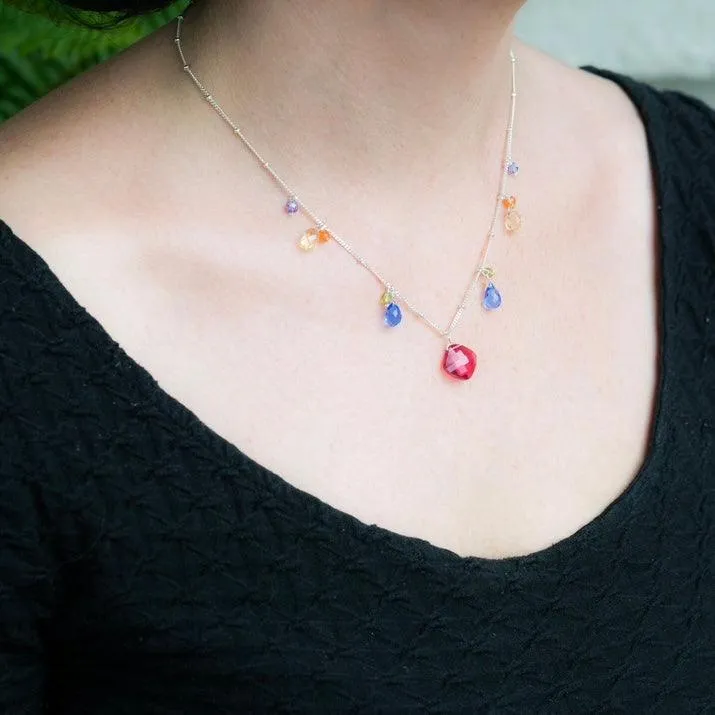 Zina Classic Gemstone Necklace