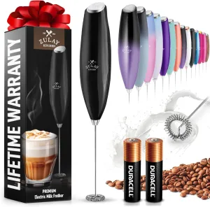 Zulay Kitchen Milk Frother No Stand with AA Duracell Batteries